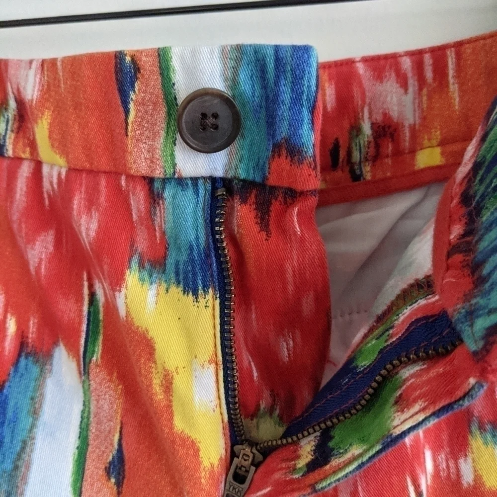 FUN Tie Dye Rainbow Ikat Shorts 14